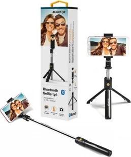 Selfie stick Bluetooth, czarny - Selfie stick - miniaturka - grafika 1