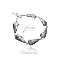 Bransoletki - ankabizuteria.pl Bransoletka srebrna "Różane marzenie" - miniaturka - grafika 1