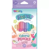 Kredki, ołówki, pastele i pisaki - Patio Kredki ołówkowe okrągłe Pastel Colorino 24 kolorów 12 szt. - miniaturka - grafika 1