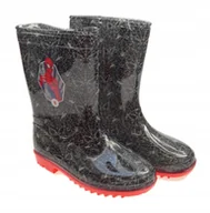 Buty dla dziewczynek - Kalosze Dziecięce Gumowce SPIDERMAN 8740 czarny 24 - miniaturka - grafika 1