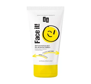 Face It! 3w1 oczyszczający żel do mycia twarzy 150 ml - Żele do mycia twarzy - miniaturka - grafika 1