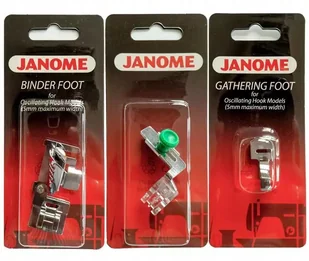 Zestaw stopek do zamka krytego, marszczenia i lamownik (chwytacz wahadłowy) - Akcesoria i części do maszyn do szycia - miniaturka - grafika 1