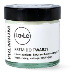 La-Le Krem do Twarzy, Żeń- Szeń i Kwas Hialuronowy, La- Le, 60 ml - Kremy do twarzy - miniaturka - grafika 1