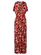 Sukienki - ApartFashion Sukienka damska, Czerwony, wielokolorowy, 36 - miniaturka - grafika 1