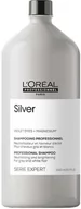 Szampony do włosów - Loreal Silver szampon do włosów rozjaśnionych lub siwych 1500ml - miniaturka - grafika 1