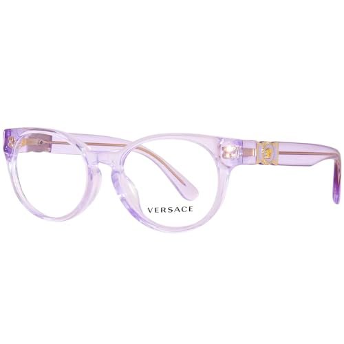 Versace Kids VK 3323U 5372 przezroczyste różowe plastikowe owalne okulary 47 mm