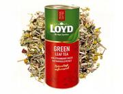 Herbata - Herbata zielona liściasta Loyd z kawałkami truskawki i płatkami nagietka 80 g - miniaturka - grafika 1