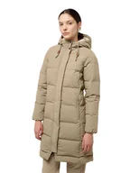 Kurtki damskie - Jack Wolfskin Płaszcz puchowy "Nordlicht" w kolorze beżowym - miniaturka - grafika 1