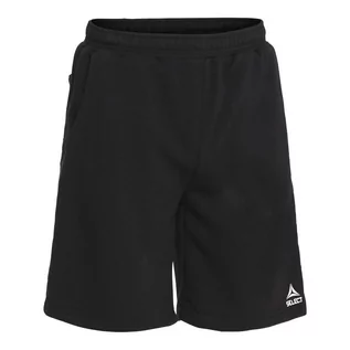 Spodnie sportowe męskie - Spodenki piłkarskie bawełniane Select Torino Sweat granatowe - grafika 1