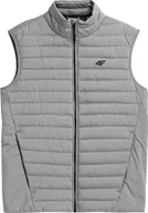 Kamizelki męskie - 4f 4F Men's Vest H4Z21-KUMP001-27M szary M - miniaturka - grafika 1