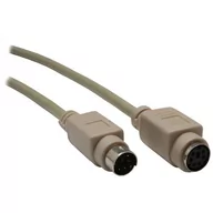 Kable komputerowe i do monitorów - InLine PS/2 Kabel przedłużacz męski żeński szary 2m 13342 - miniaturka - grafika 1