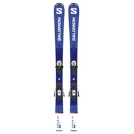 Narty - Dziecięce Narty SALOMON SKI SET L S/RACE JR M + L6 GW J2 80 130 889645996554 L47041900 – Niebieski - miniaturka - grafika 1