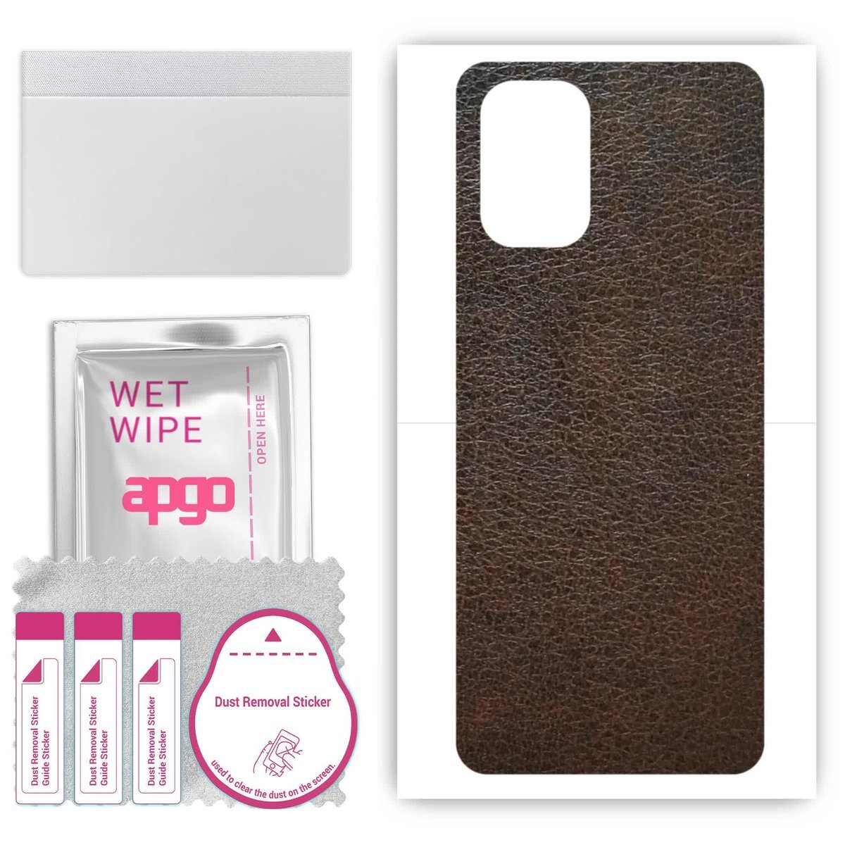 Folia naklejka skórka strukturalna na TYŁ do Nokia G22 - Skóra Brązowa - apgo SKINS