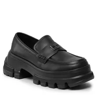 Półbuty damskie - Loafersy Tommy Jeans Tjw Chunky Loafer EN0EN02504 Black BDS - miniaturka - grafika 1