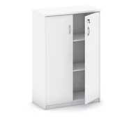Szafy biurowe - B2B Partner Szafa biurowa Mirelli A+, 800 x 400 x 1200 mm, biały 437441 - miniaturka - grafika 1