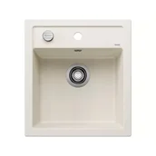 Zlewozmywaki - Zlewozmywak granitowy BLANCO Dalago 45 Silgranit Delikatny biały 527059 - miniaturka - grafika 1