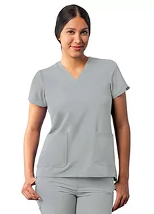 Adar Uniforms Damska koszula medyczna A6008SLVXXS, srebrna szara, XXS - Koszule damskie - miniaturka - grafika 1