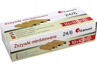 Zszywki - Titanum Zszywki A'1000 24/6 miedziowane Rabaty Porady Hurt Autoryzowana dystrybucja Szybka dostawa - miniaturka - grafika 1
