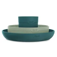 Sztućce dla dzieci - Zestaw naczyń z kubkiem LOVI Pistachio - miniaturka - grafika 1