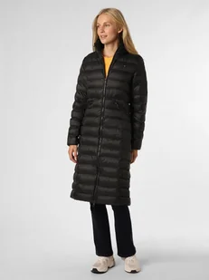 Tommy Hilfiger Damski płaszcz pikowany Kobiety Sztuczne włókno czarny jednolity, S - Płaszcze damskie - miniaturka - grafika 1