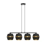 Lampy sufitowe - Dekoracyjna lampa wisząca ze złotym akcentem 1183/4 z serii PIANO - miniaturka - grafika 1