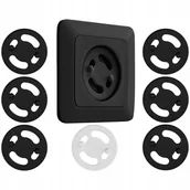 Zabezpieczenia dla dzieci - Zabezpieczenia do gniazdek kontaktów czarne 6 szt - miniaturka - grafika 1