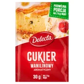 Dodatki do ciast w proszku - Delecta CUKIER WANILINOWY Z EKSTRAKTEM WANILII 30G zakupy dla domu i biura 21774 - miniaturka - grafika 1