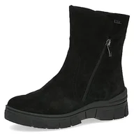 Botki damskie - Caprice Damskie 9-26437-41 botki z ciepłą podszewką, czarny, 37 EU - miniaturka - grafika 1