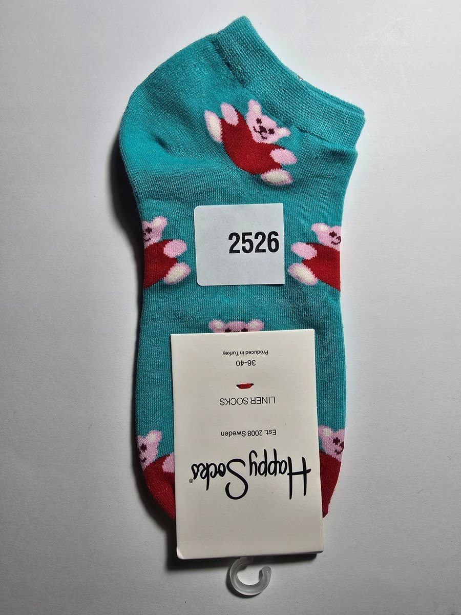 Kolorowe skarpety Happy Socks stopki unisex rozmiar 36-40 (2526)