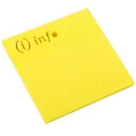 Notesy i bloczki - DRect Notes samoprzylepny 75x75mm Info - miniaturka - grafika 1