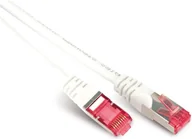 Kable miedziane - Kabel sieciowy patch S/CONN o maksymalnej łączności, kat. 6A, S/FTP, PIMF, bezhalogenowy, GHMT-CERTIFIED, biały, 0,5 m (75711-A0.5W) - miniaturka - grafika 1