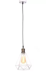 Lumina Deco Deco LAMPA WISZĄCA INDUSTRIALNA LOFT BIAŁA COBI LDP 11609 (WT) - Lampy sufitowe - miniaturka - grafika 1