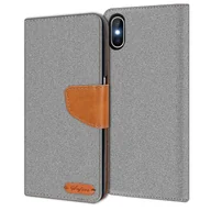 Etui i futerały do telefonów - Etui na telefon komórkowy Apple iPhone XS Max Etui Wallet Flip Case Pokrowiec ochronny z tkaniny - miniaturka - grafika 1