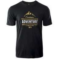 Koszulki męskie - Koszulka Męska T-shirt Hi-tec Lore Podkoszulek Na Co Dzień Bawełniana L - miniaturka - grafika 1