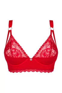 Obsessive Belovya bra Biustonosz półusztywniany, czerwony - Biustonosze - miniaturka - grafika 1
