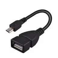 Kable - Adapter, przejściówka, kabel micro USB - USB OTG HOST - miniaturka - grafika 1
