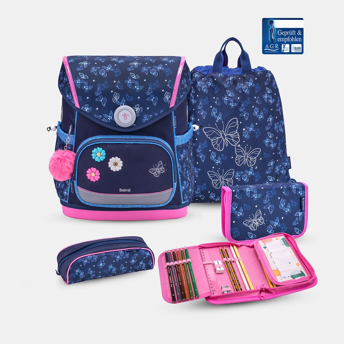 Premium Compact Plus Sapphire – 5-częściowy zestaw szkolny