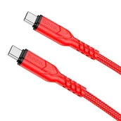 Kable USB - HOCO kabel Typ C do Typ C PD 60W VICTORY X59 1m czerwony - miniaturka - grafika 1