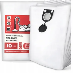 10x Worek do Odkurzacza Starmix Sc Ard/ardl Syntetyczny Tekstylny Worki G9 - Worki do odkurzaczy - miniaturka - grafika 1