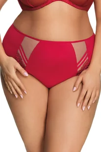 Gorsenia Gorsenia K497 Paradise czerwony 4XL Majtki figi - Majtki damskie - miniaturka - grafika 1