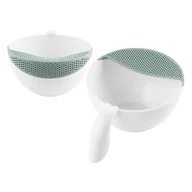 Miski i półmiski - Miska z nakładką cedzakową Spiżarnia pani domu 19 x 25,5 x 12 biały - miniaturka - grafika 1