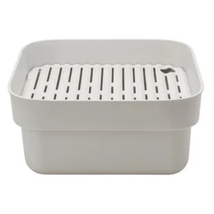 Brabantia Nowości Pojemnik do zmywania z ociekaczem SinkSide jasnoszary 302688 302688 - Suszarki do naczyń - miniaturka - grafika 1
