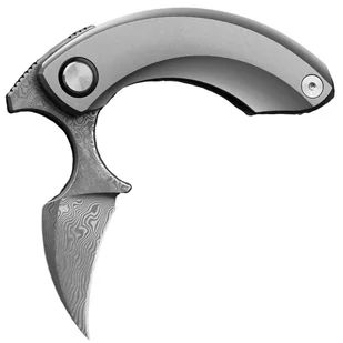 Nóż składany Bestech Knives Strelit - Damascus/Grey Titanium - Noże - miniaturka - grafika 1