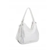 Torebki damskie - Stylowa Damska Torebka Biała Shopper Plecak 2w1 Na Ramię LUIGISANTO - miniaturka - grafika 1