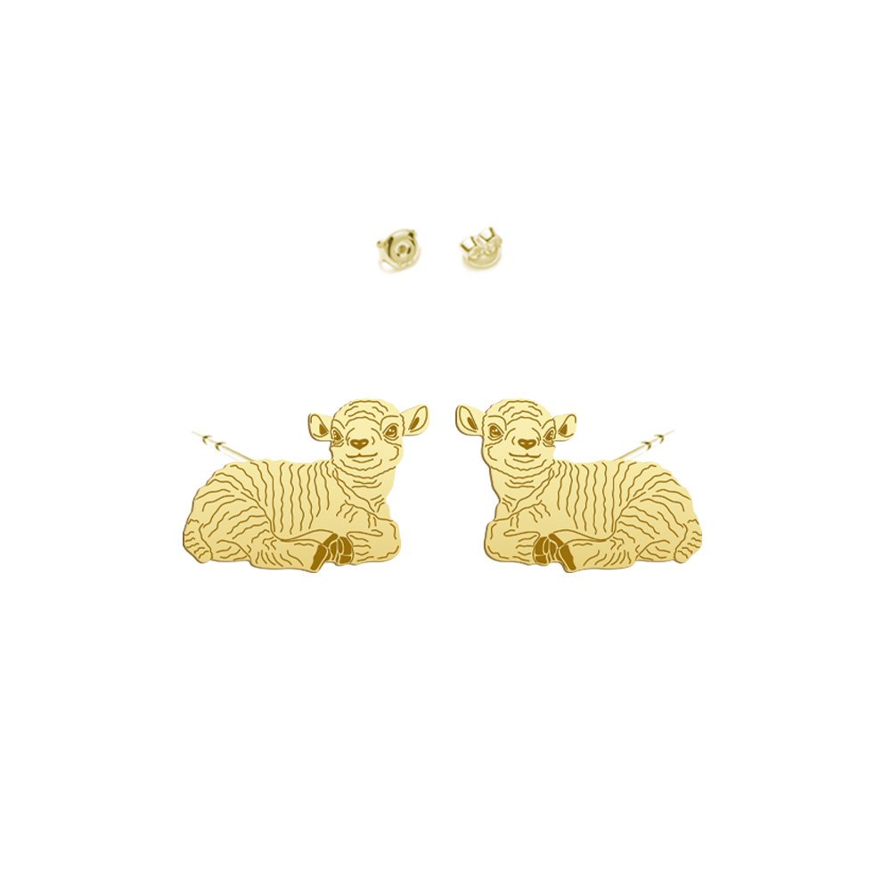 Kolczyki Pozłacane Baranek Wielkanocny