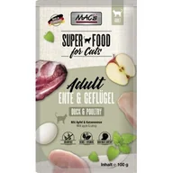 Mokra karma dla kotów - MAC's mokra karma dla kota Adult Kaczka i drób 48x100 g - miniaturka - grafika 1