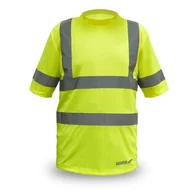 Odzież robocza - DEDRA Koszulka męska, t-shirt BH81T1-L odblaskowa, żółta rozm L - miniaturka - grafika 1