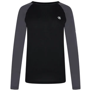 Damska koszulka Dare 2b W Exchange Baselayer Top Rozmiar: XL / Kolor: czarny/szary - Koszulki sportowe damskie - miniaturka - grafika 1
