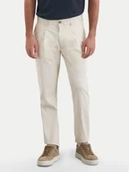 Spodnie męskie - Marc O'Polo Spodnie materiałowe 522 0831 10144 Beżowy Slim Fit - miniaturka - grafika 1