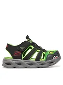 Buty dla chłopców - Skechers Sandały Thermo-Splash-Hydro-Flare 400613L/BKLM Czarny - miniaturka - grafika 1
